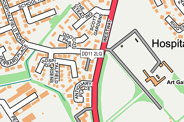 DD11 2LQ map - OS OpenMap – Local (Ordnance Survey) DD11 2LQ map - OS OpenMap – Local (Ordnance Survey)