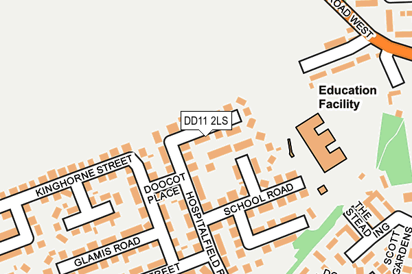 DD11 2LS map - OS OpenMap – Local (Ordnance Survey) DD11 2LS map - OS OpenMap – Local (Ordnance Survey)
