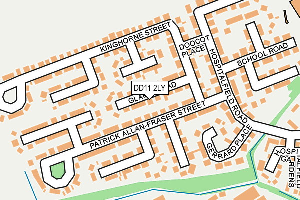 DD11 2LY map - OS OpenMap – Local (Ordnance Survey) DD11 2LY map - OS OpenMap – Local (Ordnance Survey)