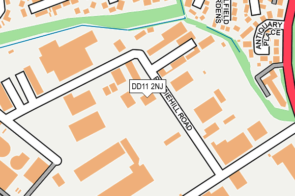 DD11 2NJ map - OS OpenMap – Local (Ordnance Survey) DD11 2NJ map - OS OpenMap – Local (Ordnance Survey)