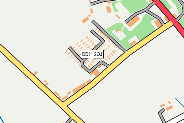 DD11 2QJ map - OS OpenMap – Local (Ordnance Survey) DD11 2QJ map - OS OpenMap – Local (Ordnance Survey)
