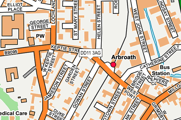 DD11 3AG map - OS OpenMap – Local (Ordnance Survey) DD11 3AG map - OS OpenMap – Local (Ordnance Survey)