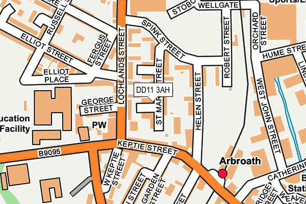 DD11 3AH map - OS OpenMap – Local (Ordnance Survey) DD11 3AH map - OS OpenMap – Local (Ordnance Survey)