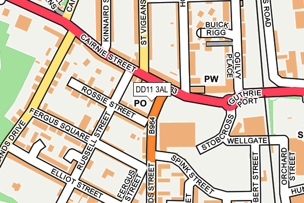 DD11 3AL map - OS OpenMap – Local (Ordnance Survey) DD11 3AL map - OS OpenMap – Local (Ordnance Survey)