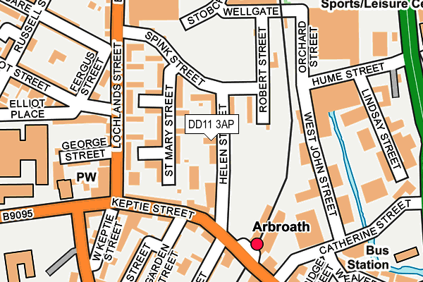 DD11 3AP map - OS OpenMap – Local (Ordnance Survey) DD11 3AP map - OS OpenMap – Local (Ordnance Survey)