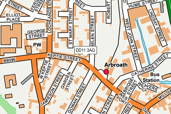 DD11 3AQ map - OS OpenMap – Local (Ordnance Survey) DD11 3AQ map - OS OpenMap – Local (Ordnance Survey)