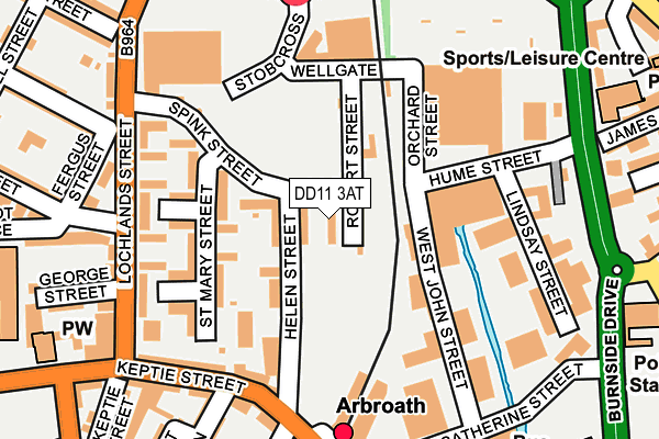 DD11 3AT map - OS OpenMap – Local (Ordnance Survey) DD11 3AT map - OS OpenMap – Local (Ordnance Survey)