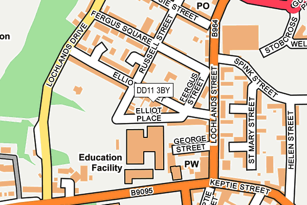 DD11 3BY map - OS OpenMap – Local (Ordnance Survey) DD11 3BY map - OS OpenMap – Local (Ordnance Survey)