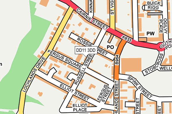 DD11 3DD map - OS OpenMap – Local (Ordnance Survey) DD11 3DD map - OS OpenMap – Local (Ordnance Survey)