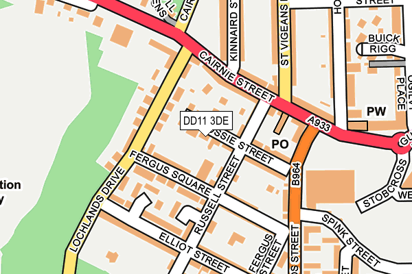 DD11 3DE map - OS OpenMap – Local (Ordnance Survey) DD11 3DE map - OS OpenMap – Local (Ordnance Survey)