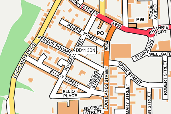 DD11 3DN map - OS OpenMap – Local (Ordnance Survey) DD11 3DN map - OS OpenMap – Local (Ordnance Survey)