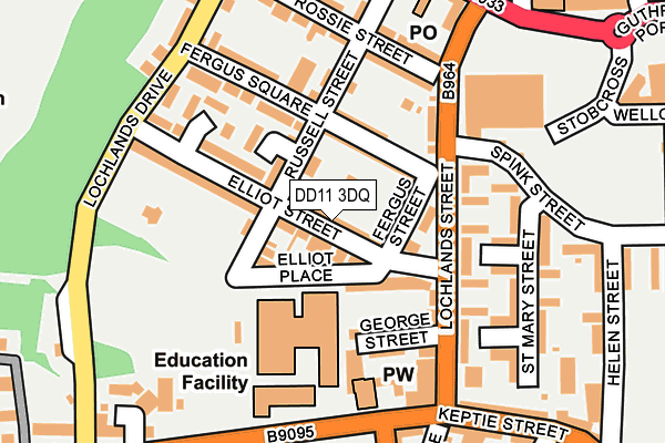 DD11 3DQ map - OS OpenMap – Local (Ordnance Survey) DD11 3DQ map - OS OpenMap – Local (Ordnance Survey)