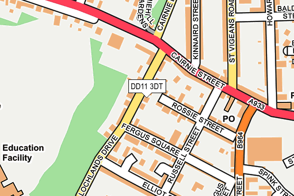 DD11 3DT map - OS OpenMap – Local (Ordnance Survey) DD11 3DT map - OS OpenMap – Local (Ordnance Survey)