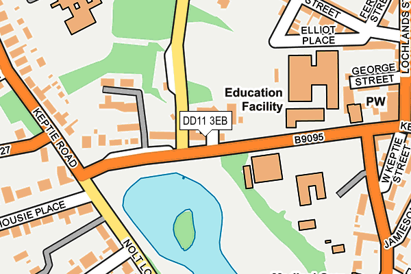 DD11 3EB map - OS OpenMap – Local (Ordnance Survey) DD11 3EB map - OS OpenMap – Local (Ordnance Survey)