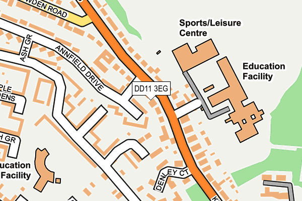 DD11 3EG map - OS OpenMap – Local (Ordnance Survey) DD11 3EG map - OS OpenMap – Local (Ordnance Survey)