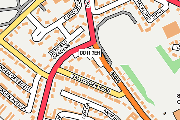 DD11 3EH map - OS OpenMap – Local (Ordnance Survey) DD11 3EH map - OS OpenMap – Local (Ordnance Survey)
