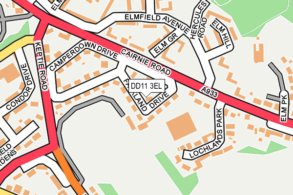 DD11 3EL map - OS OpenMap – Local (Ordnance Survey) DD11 3EL map - OS OpenMap – Local (Ordnance Survey)