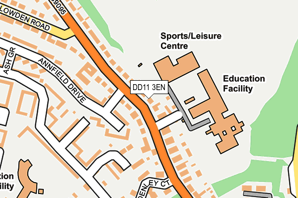 DD11 3EN map - OS OpenMap – Local (Ordnance Survey)