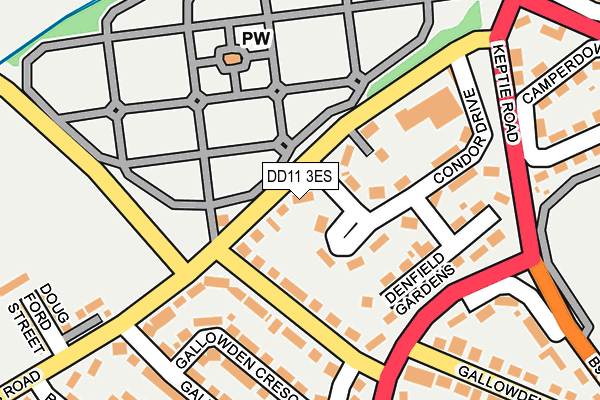 DD11 3ES map - OS OpenMap – Local (Ordnance Survey) DD11 3ES map - OS OpenMap – Local (Ordnance Survey)