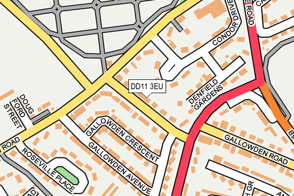 DD11 3EU map - OS OpenMap – Local (Ordnance Survey) DD11 3EU map - OS OpenMap – Local (Ordnance Survey)