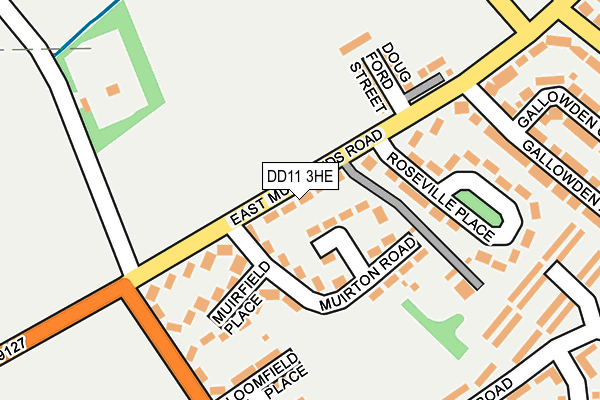 DD11 3HE map - OS OpenMap – Local (Ordnance Survey) DD11 3HE map - OS OpenMap – Local (Ordnance Survey)