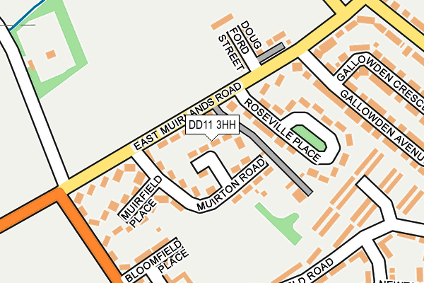 DD11 3HH map - OS OpenMap – Local (Ordnance Survey) DD11 3HH map - OS OpenMap – Local (Ordnance Survey)