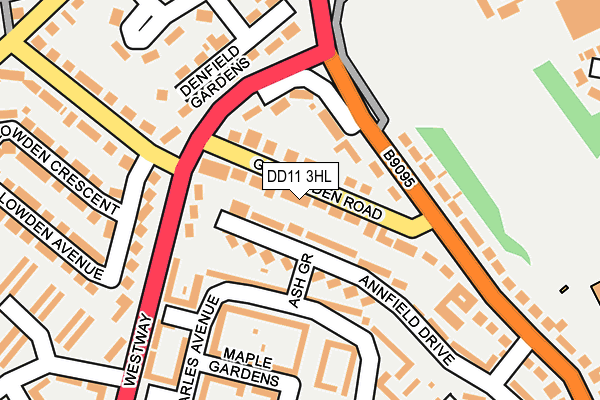 DD11 3HL map - OS OpenMap – Local (Ordnance Survey) DD11 3HL map - OS OpenMap – Local (Ordnance Survey)