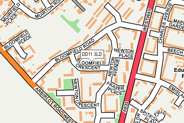 DD11 3LD map - OS OpenMap – Local (Ordnance Survey) DD11 3LD map - OS OpenMap – Local (Ordnance Survey)