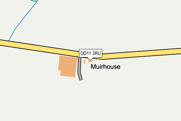 DD11 3RU map - OS OpenMap – Local (Ordnance Survey)