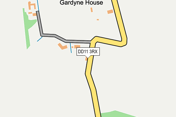 DD11 3RX map - OS OpenMap – Local (Ordnance Survey) DD11 3RX map - OS OpenMap – Local (Ordnance Survey)