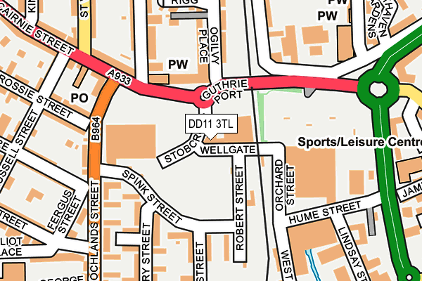 DD11 3TL map - OS OpenMap – Local (Ordnance Survey) DD11 3TL map - OS OpenMap – Local (Ordnance Survey)