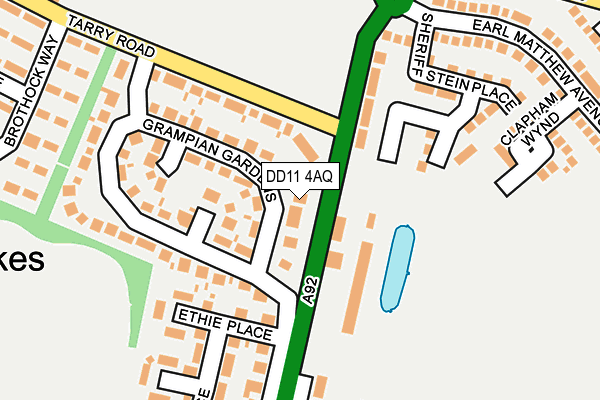 DD11 4AQ map - OS OpenMap – Local (Ordnance Survey) DD11 4AQ map - OS OpenMap – Local (Ordnance Survey)