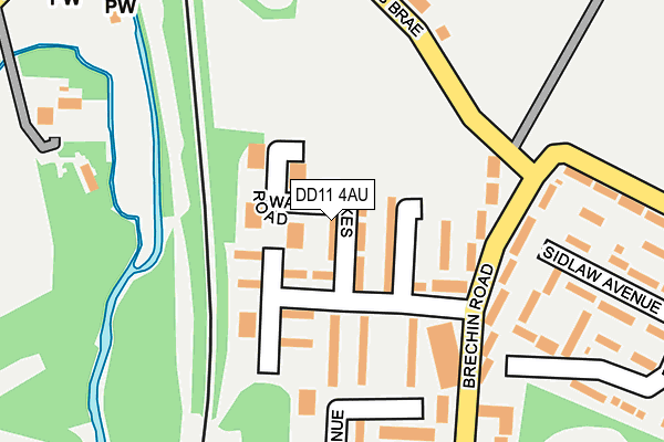 DD11 4AU map - OS OpenMap – Local (Ordnance Survey) DD11 4AU map - OS OpenMap – Local (Ordnance Survey)