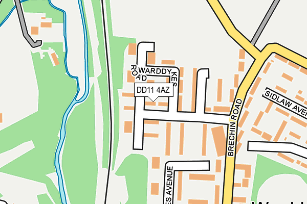 DD11 4AZ map - OS OpenMap – Local (Ordnance Survey) DD11 4AZ map - OS OpenMap – Local (Ordnance Survey)