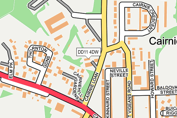 DD11 4DW map - OS OpenMap – Local (Ordnance Survey) DD11 4DW map - OS OpenMap – Local (Ordnance Survey)