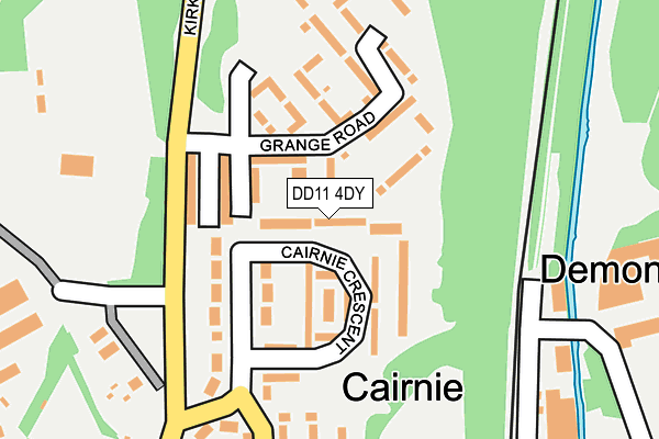 DD11 4DY map - OS OpenMap – Local (Ordnance Survey) DD11 4DY map - OS OpenMap – Local (Ordnance Survey)
