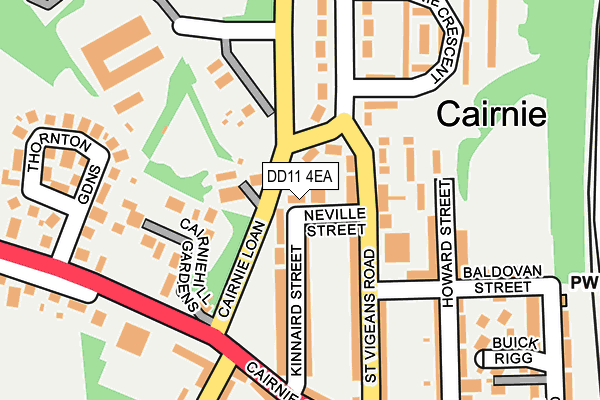 DD11 4EA map - OS OpenMap – Local (Ordnance Survey) DD11 4EA map - OS OpenMap – Local (Ordnance Survey)