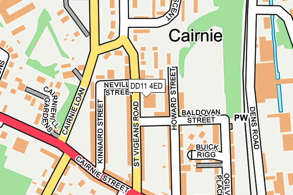 DD11 4ED map - OS OpenMap – Local (Ordnance Survey) DD11 4ED map - OS OpenMap – Local (Ordnance Survey)