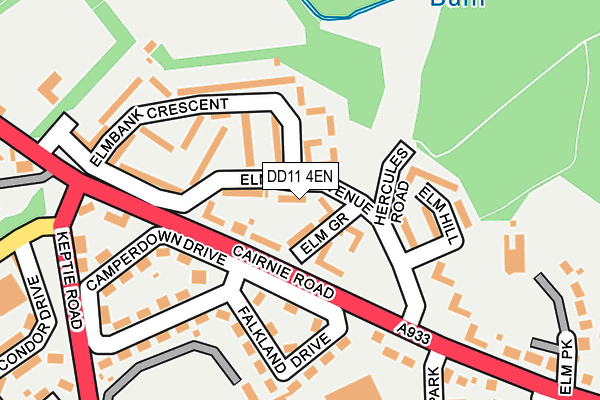 DD11 4EN map - OS OpenMap – Local (Ordnance Survey) DD11 4EN map - OS OpenMap – Local (Ordnance Survey)