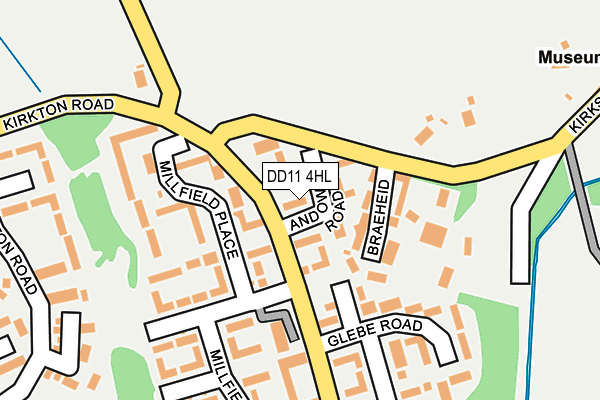 DD11 4HL map - OS OpenMap – Local (Ordnance Survey) DD11 4HL map - OS OpenMap – Local (Ordnance Survey)