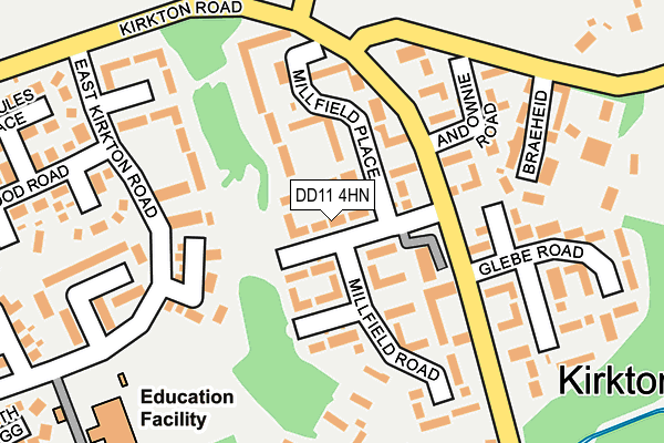 DD11 4HN map - OS OpenMap – Local (Ordnance Survey)