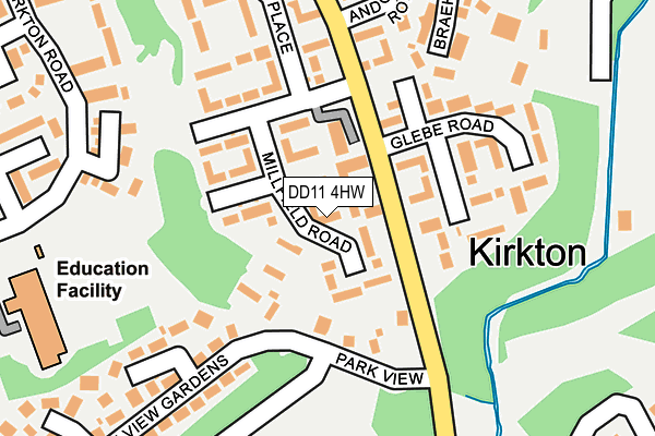 DD11 4HW map - OS OpenMap – Local (Ordnance Survey) DD11 4HW map - OS OpenMap – Local (Ordnance Survey)