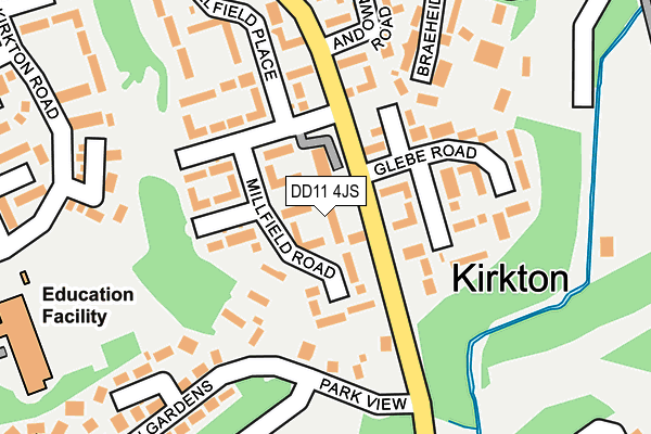 DD11 4JS map - OS OpenMap – Local (Ordnance Survey) DD11 4JS map - OS OpenMap – Local (Ordnance Survey)