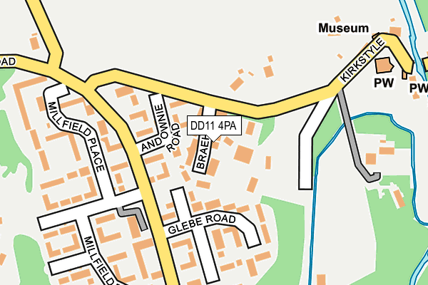 DD11 4PA map - OS OpenMap – Local (Ordnance Survey) DD11 4PA map - OS OpenMap – Local (Ordnance Survey)