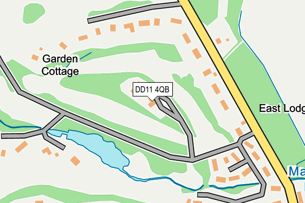 DD11 4QB map - OS OpenMap – Local (Ordnance Survey)
