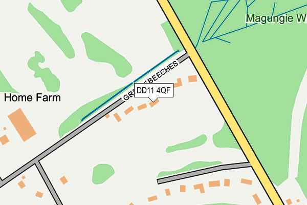 DD11 4QF map - OS OpenMap – Local (Ordnance Survey) DD11 4QF map - OS OpenMap – Local (Ordnance Survey)