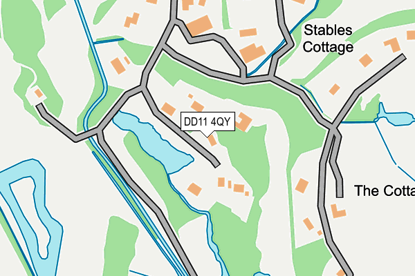 DD11 4QY map - OS OpenMap – Local (Ordnance Survey) DD11 4QY map - OS OpenMap – Local (Ordnance Survey)