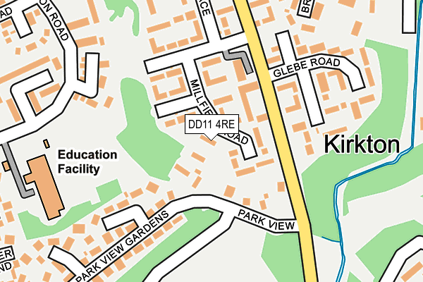 DD11 4RE map - OS OpenMap – Local (Ordnance Survey) DD11 4RE map - OS OpenMap – Local (Ordnance Survey)