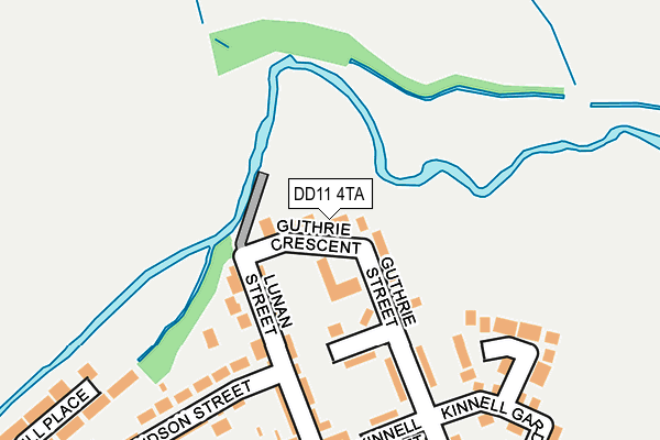 DD11 4TA map - OS OpenMap – Local (Ordnance Survey) DD11 4TA map - OS OpenMap – Local (Ordnance Survey)