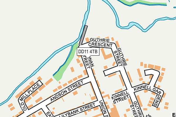 DD11 4TB map - OS OpenMap – Local (Ordnance Survey) DD11 4TB map - OS OpenMap – Local (Ordnance Survey)